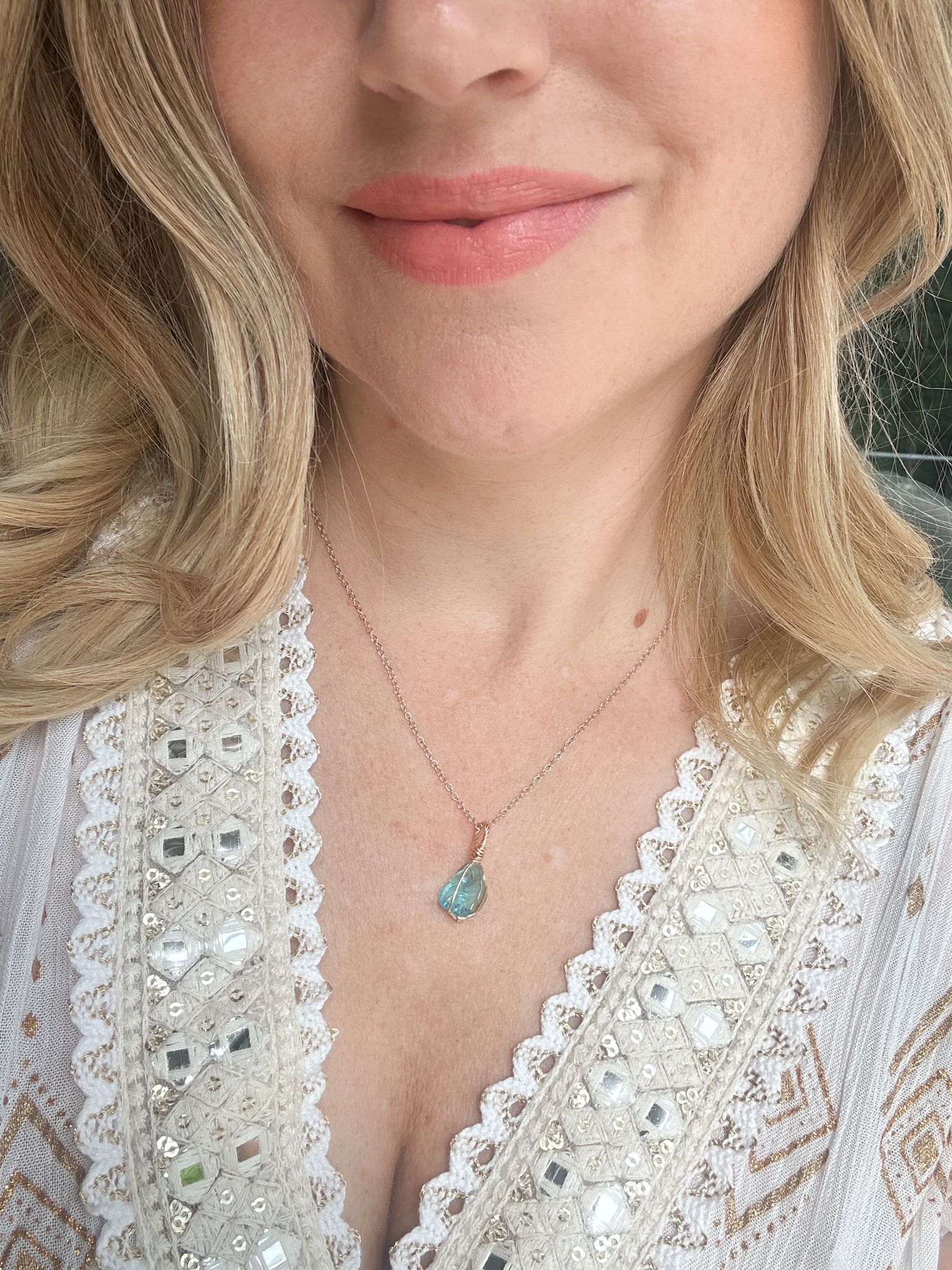 S / kleiner Kettenanhänger Andarakristall