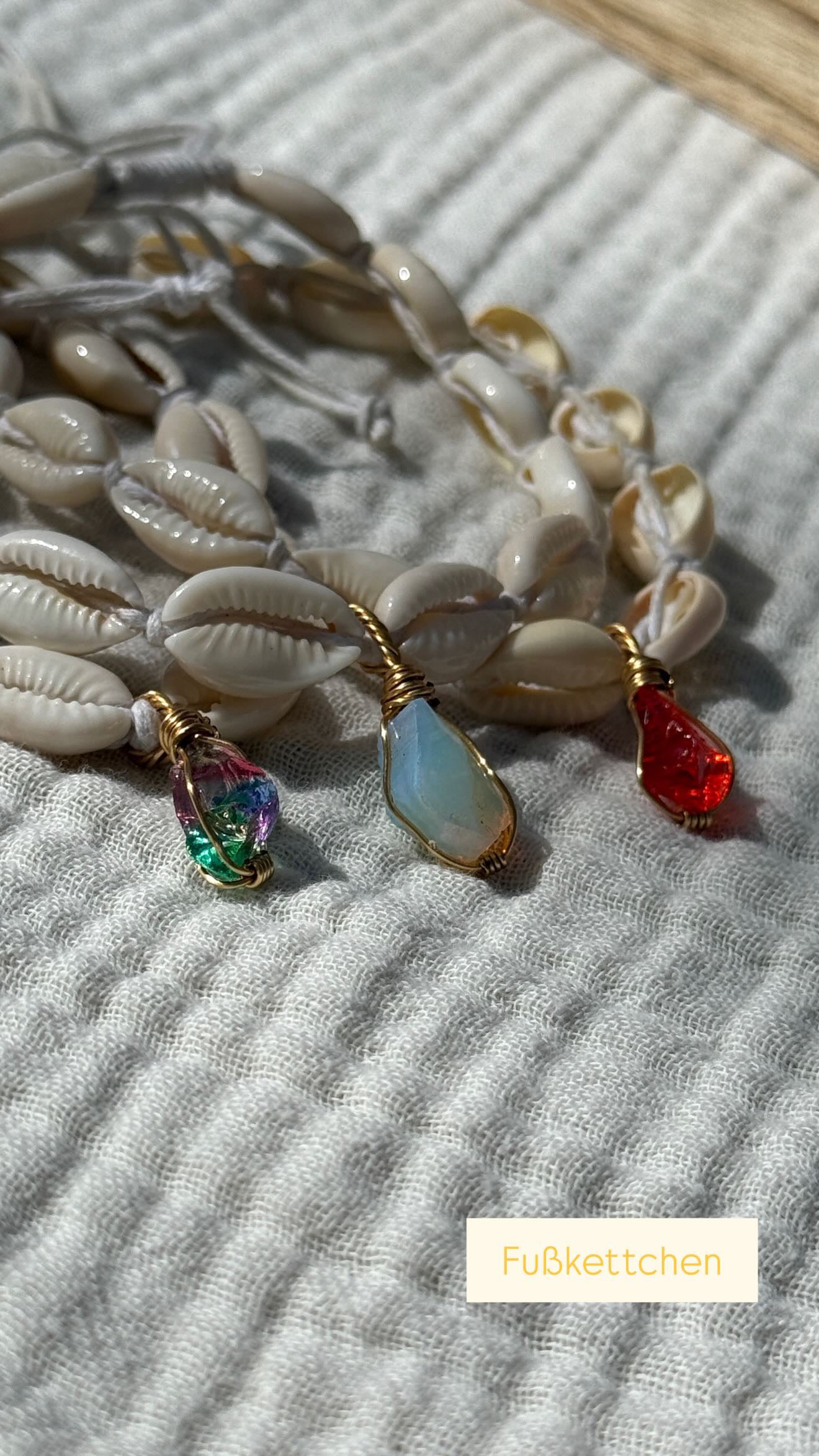 Muschelarmband Andarakristall