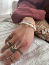 Muschelarmband Andarakristall